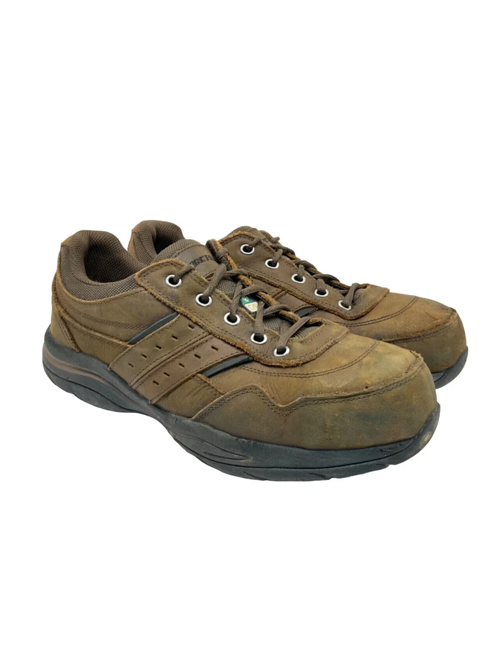 SKECHERS Men's Steel Toe Composite Plate Work Shoes 99999110 Brown Size 10.5M